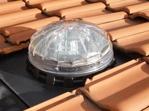 lightway sun tunnel on flat roof